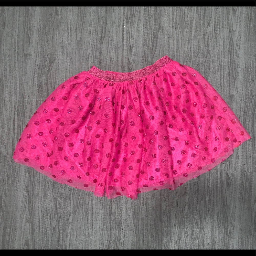 Pink polka dot tutu (kids-m 7-8 yrs old )